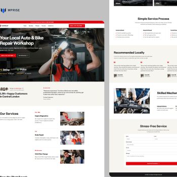 AutoRepair – Auto Repair Shop Landing Page