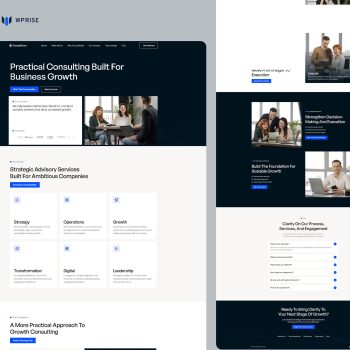ConsultCare - Business Consulting Services Landing Page