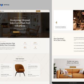 Inmento – Interior Design Landing Page