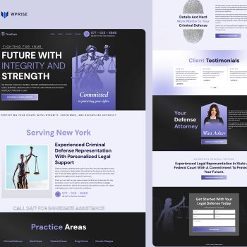 TrustLaw – Law & Legal Landing Page for Lead Generation